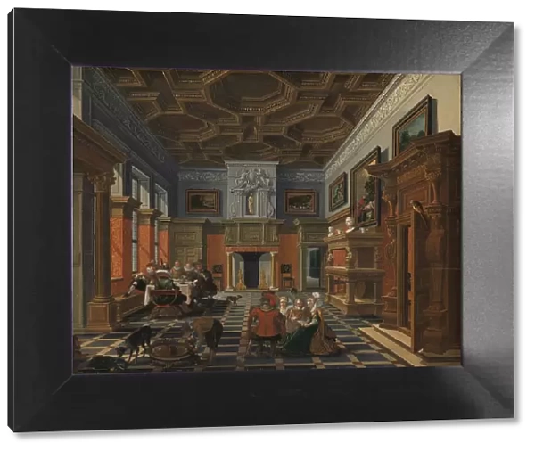 Interior with a Company, c.1622-c.1624. Creator: Bartholomeus van Bassen