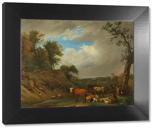 Herdsmen with their cattle, 1651. Creator: Unknown