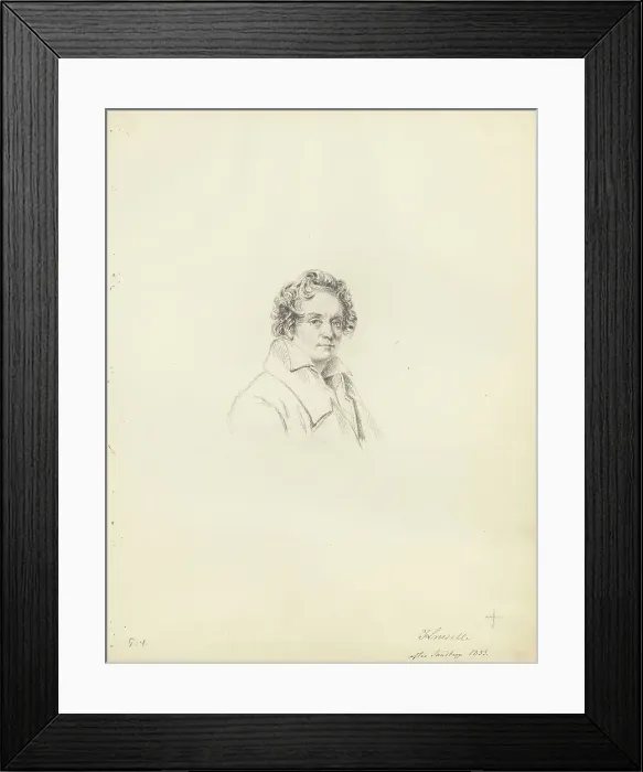 Framed Print : Portrait of the composer Bernhard Henrik Crusell (1775-1838), 1833. Creator: Röhl, Maria (1801-1875) Framed Print : Portrait of the composer Bernhard Henrik Crusell (1775-1838), 1833. Creator: Röhl, Maria (1801-1875)