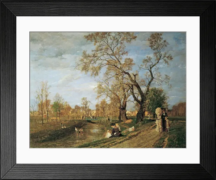 Framed Print : Spring at the Prater, 1882. Creator: Blau, Tina (1845-1916) Framed Print : Spring at the Prater, 1882. Creator: Blau, Tina (1845-1916)