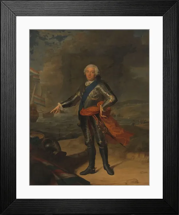 Framed Print : Willem IV (1711-1751), prince of Orange-Nassau, 1751. Creator: Jacques-Andre-Joseph Aved Framed Print : Willem IV (1711-1751), prince of Orange-Nassau, 1751. Creator: Jacques-Andre-Joseph Aved