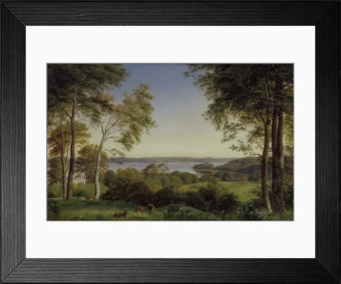 Framed Print : View of Lake Skarre, 1845. Creator: Peter Christian Thamsen Skovgaard Framed Print : View of Lake Skarre, 1845. Creator: Peter Christian Thamsen Skovgaard