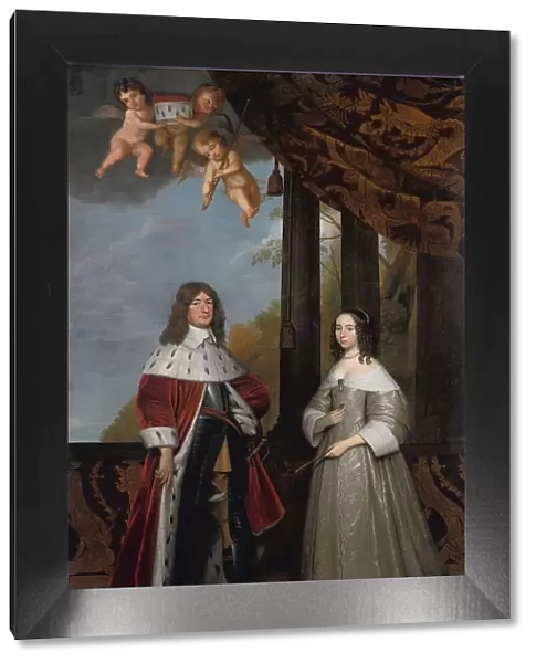 Portrait of Friedrich Wilhelm (1620-88), Elector of Brandenburg, and his Wife Louise Henri... 1647. Creator: Gerrit van Honthorst