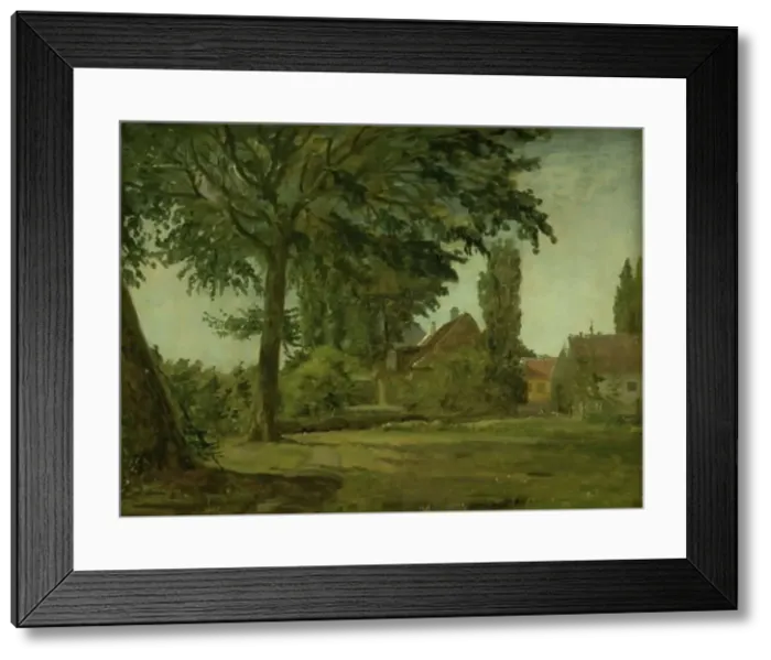Framed Print : View of Falkonerallé outside Copenhagen, 1845-1847. Creator: Christen Kobke Framed Print : View of Falkonerallé outside Copenhagen, 1845-1847. Creator: Christen Kobke