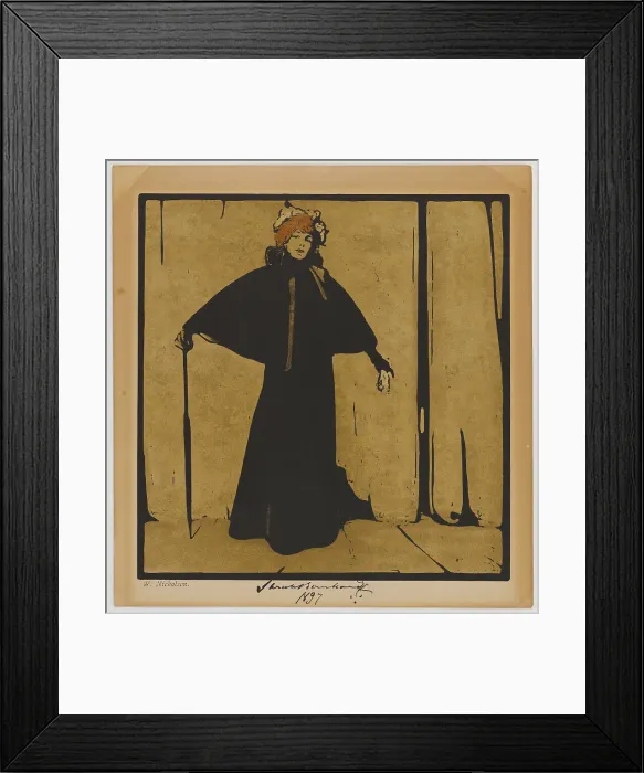 Framed Print : Sarah Bernhardt, ca 1897. Creator: Nicholson, Sir William (1872-1949) Framed Print : Sarah Bernhardt, ca 1897. Creator: Nicholson, Sir William (1872-1949)