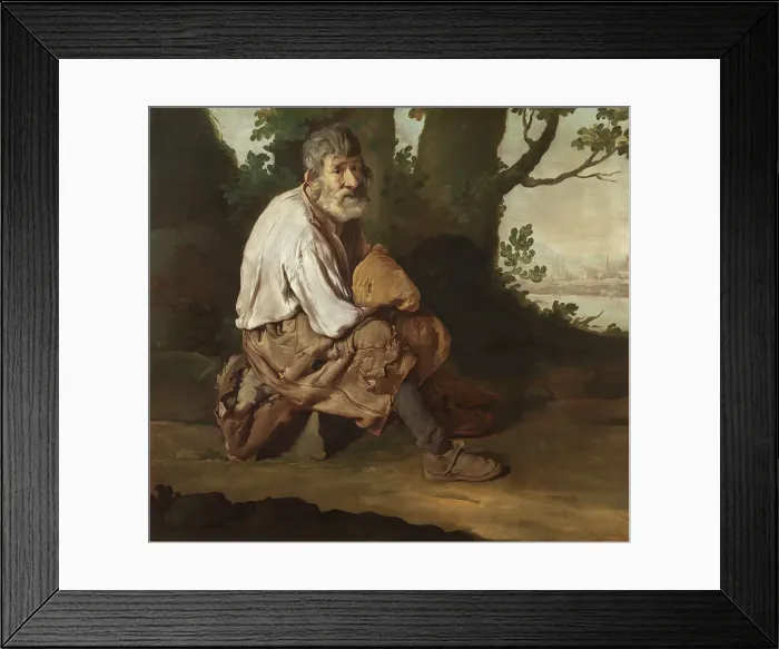 Framed Print : Pitocco seduto, ca 1730. Creator: Ceruti, Giacomo Antonio (1698-1767) Framed Print : Pitocco seduto, ca 1730. Creator: Ceruti, Giacomo Antonio (1698-1767)