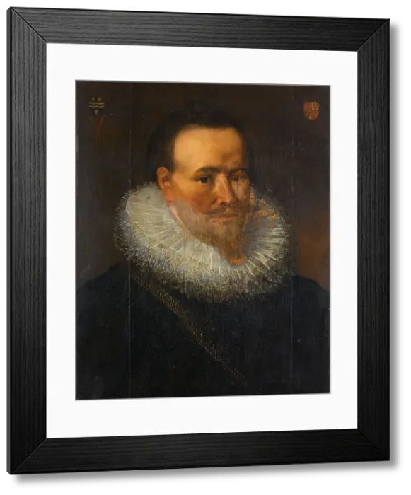 Framed Print : Portrait of a Man, possibly Joris van Cats (c.1590-1654), c.1621. Creator: Unknown Framed Print : Portrait of a Man, possibly Joris van Cats (c.1590-1654), c.1621. Creator: Unknown