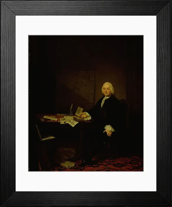 Framed Print : Portrait of Jan Wagenaar, City Historian of Amsterdam, 1761. Creator: Tibout Regters Framed Print : Portrait of Jan Wagenaar, City Historian of Amsterdam, 1761. Creator: Tibout Regters