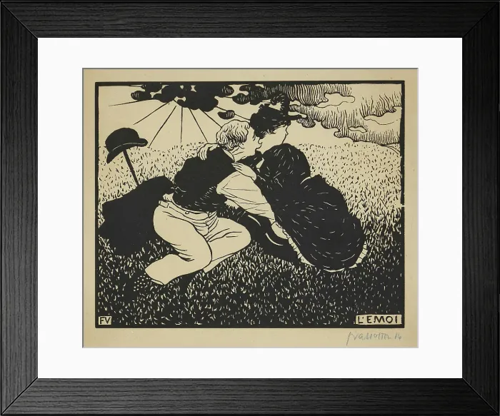 Framed Print : L'Émoi, 1894. Creator: Vallotton, Felix Edouard (1865-1925) Framed Print : L'Émoi, 1894. Creator: Vallotton, Felix Edouard (1865-1925)