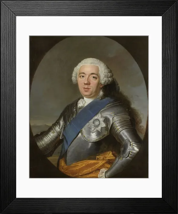 Framed Print : Willem IV (1711-1751), Prince of Orange-Nassau, 1750-1751. Creator: Jacques-Andre-Joseph Aved Framed Print : Willem IV (1711-1751), Prince of Orange-Nassau, 1750-1751. Creator: Jacques-Andre-Joseph Aved