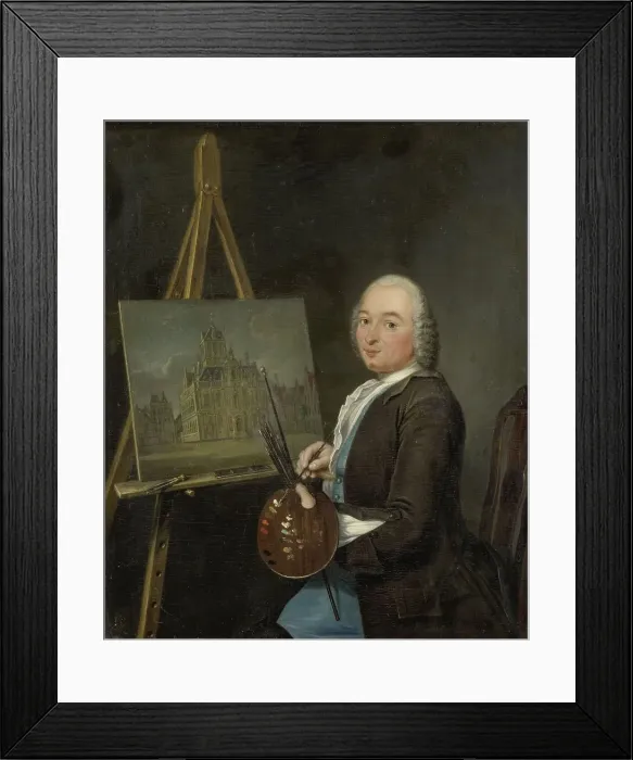Framed Print : Portrait of Jan ten Compe, Painter and Art Dealer in Amsterdam, 1751. Creator: Tibout Regters Framed Print : Portrait of Jan ten Compe, Painter and Art Dealer in Amsterdam, 1751. Creator: Tibout Regters