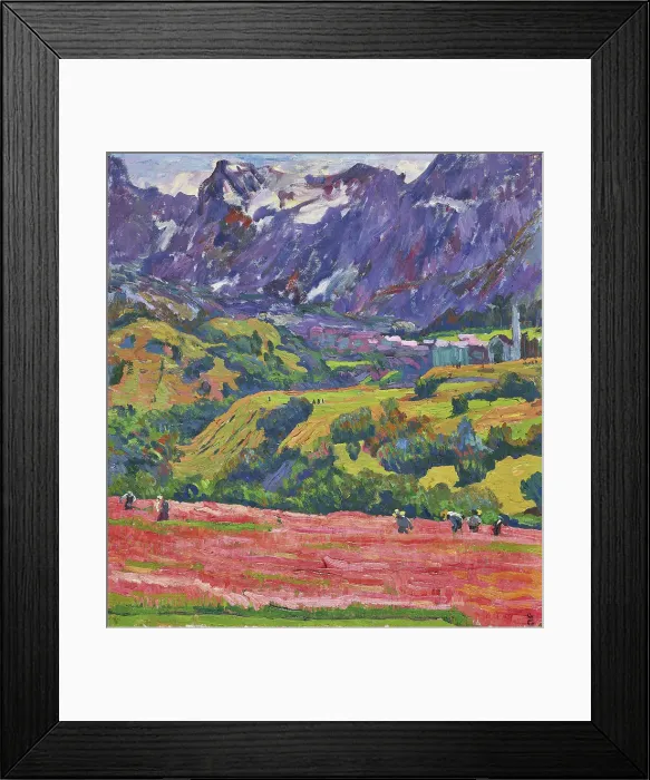 Framed Print : Spring in Bergell, 1912. Creator: Giacometti, Giovanni (1868-1933) Framed Print : Spring in Bergell, 1912. Creator: Giacometti, Giovanni (1868-1933)