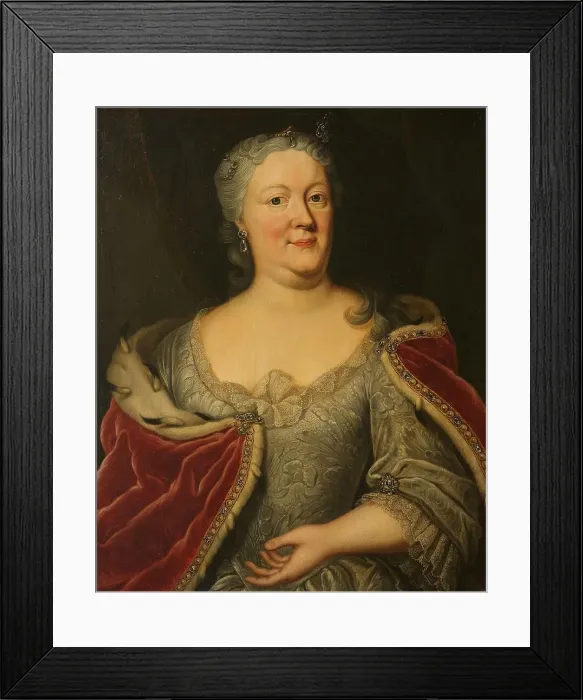 Framed Print : Portrait of Maria Louisa van Hessen-Kassel, called Maaike-Meu, c.1720-c.1756. Creator: Johann Philipp Behr Framed Print : Portrait of Maria Louisa van Hessen-Kassel, called Maaike-Meu, c.1720-c.1756. Creator: Johann Philipp Behr