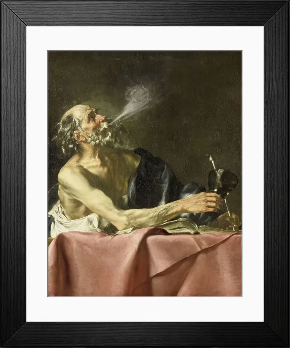 Framed Print : The Smoker: Allegory of Transience, c.1615-c.1625. Creator: Hendrick van Somer Framed Print : The Smoker: Allegory of Transience, c.1615-c.1625. Creator: Hendrick van Somer