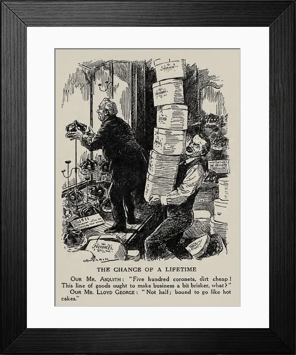 Framed Print : The Chance of a Lifetime (From Punch), 1911. Creator: Raven-Hill, Leonard (1867-1942) Framed Print : The Chance of a Lifetime (From Punch), 1911. Creator: Raven-Hill, Leonard (1867-1942)