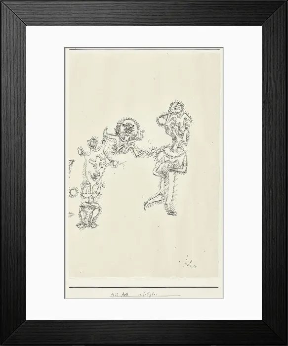 Framed Print : Erfolglos (Unsuccessful), 1927. Creator: Klee, Paul (1879-1940) Framed Print : Erfolglos (Unsuccessful), 1927. Creator: Klee, Paul (1879-1940)