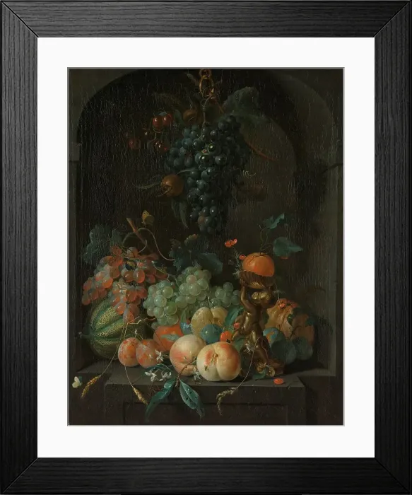 Framed Print : Still Life with Fruit, 1721. Creator: Coenraet Roepel Framed Print : Still Life with Fruit, 1721. Creator: Coenraet Roepel
