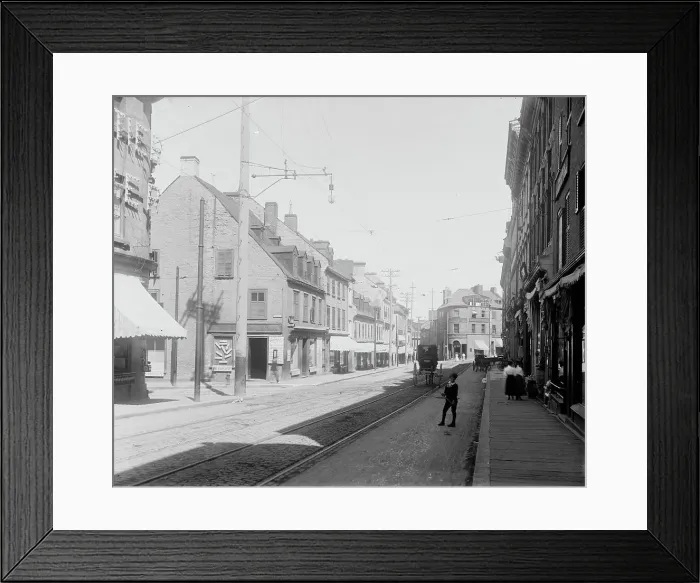 Framed Print : St. John St. Quebec, between 1900 and 1906. Creator: Unknown Framed Print : St. John St. Quebec, between 1900 and 1906. Creator: Unknown