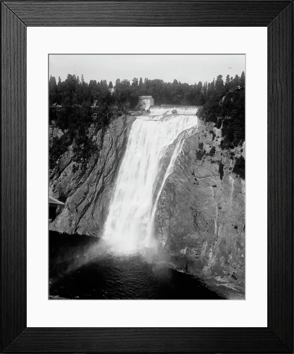 Framed Print : Montmorency Falls (near view from above), Quebec sic, Quebec, between 1900 and 1906. Creator: Unknown Framed Print : Montmorency Falls (near view from above), Quebec sic, Quebec, between 1900 and 1906. Creator: Unknown