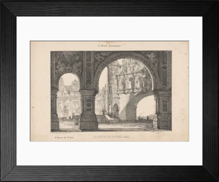 Framed Print : Set design for ballet La Fille du Danube (The Daughter of the Danube) by Adolphe Adam, at Paris Op Creator: Collette, Alexandre (1814-1876). Set design for ballet La Fille du Danube (The Daughter of the Danube) by Adolphe Adam Framed Print : Set design for ballet La Fille du Danube (The Daughter of the Danube) by Adolphe Adam, at Paris Op Creator: Collette, Alexandre (1814-1876). Set design for ballet La Fille du Danube (The Daughter of the Danube) by Adolphe Adam