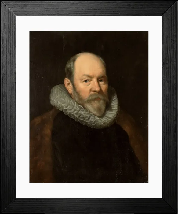 Framed Print : Portrait of Paulus Cornelisz van Beresteyn (1548-1625), in or after 1617. Creator: Workshop of Michiel Jansz van Mierevelt Framed Print : Portrait of Paulus Cornelisz van Beresteyn (1548-1625), in or after 1617. Creator: Workshop of Michiel Jansz van Mierevelt