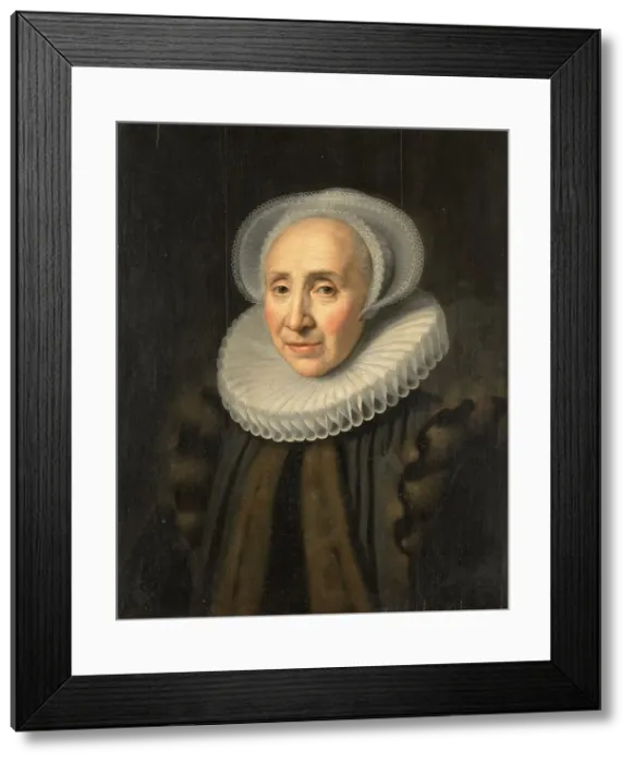 Framed Print : Portrait of Volckera Claesdr Knobbert (1554-1634), 1617. Creator: Workshop of Michiel Jansz van Mierevelt Framed Print : Portrait of Volckera Claesdr Knobbert (1554-1634), 1617. Creator: Workshop of Michiel Jansz van Mierevelt