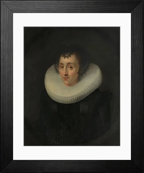 Framed Print : Portrait of Hortensia del Prado (?-1627), c.1625. Creator: Salomon Mesdach Framed Print : Portrait of Hortensia del Prado (?-1627), c.1625. Creator: Salomon Mesdach