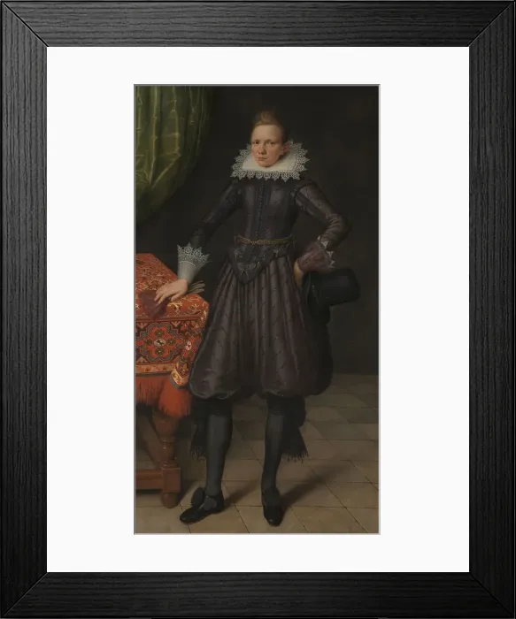 Framed Print : Portrait of Peter Courten, 1617. Creator: Salomon Mesdach Framed Print : Portrait of Peter Courten, 1617. Creator: Salomon Mesdach