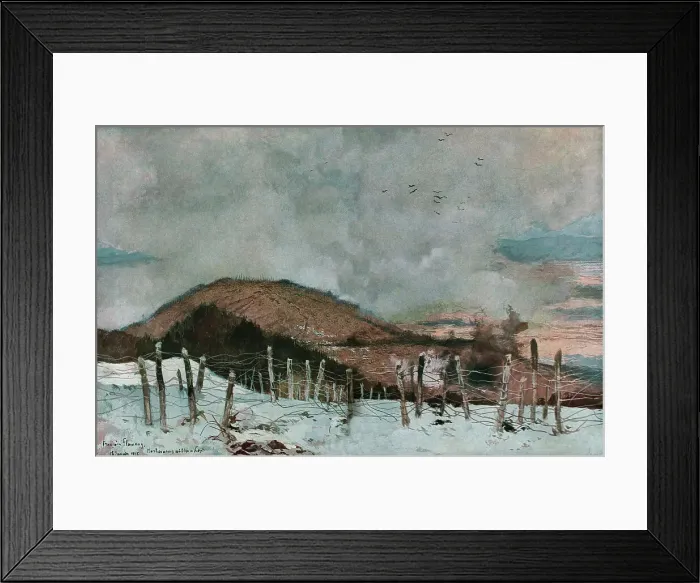 Framed Print : L'Hartmannswillerkopf, 1916 (1924) Creator: Francois Flameng Framed Print : L'Hartmannswillerkopf, 1916 (1924) Creator: Francois Flameng