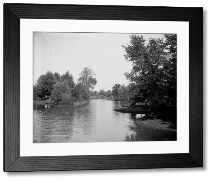 Framed Print : Lake, Palmer Park, Detroit, The, between 1900 and 1906. Creator: Unknown Framed Print : Lake, Palmer Park, Detroit, The, between 1900 and 1906. Creator: Unknown