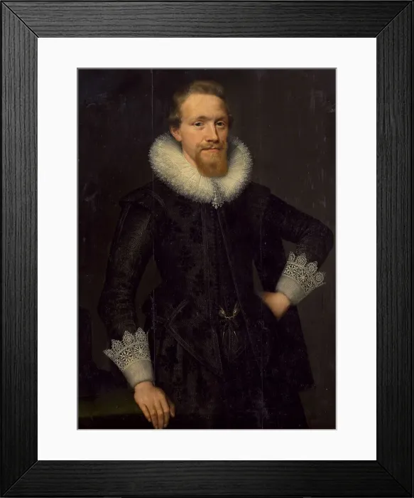 Framed Print : Portrait of Jacob Pergens (?-1681), 1619. Creator: Salomon Mesdach Framed Print : Portrait of Jacob Pergens (?-1681), 1619. Creator: Salomon Mesdach