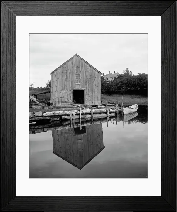 Framed Print : Old Fish House, Kennebunk Port (i.e. Kennebunkport), Maine, between 1900 and 1906. Creator: Unknown Framed Print : Old Fish House, Kennebunk Port (i.e. Kennebunkport), Maine, between 1900 and 1906. Creator: Unknown