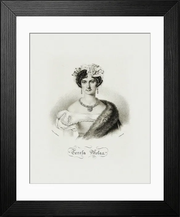 Framed Print : Portrait of the opera singer Teresa Melas, c. 1830. Creator: Anonymous Framed Print : Portrait of the opera singer Teresa Melas, c. 1830. Creator: Anonymous