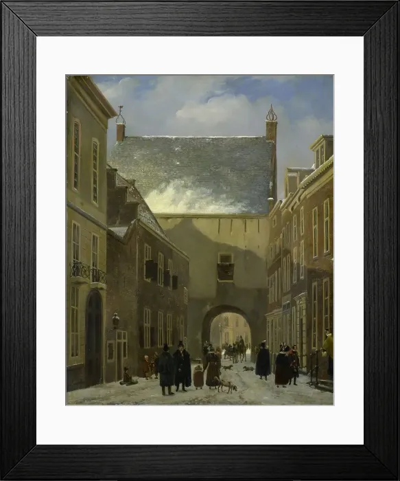 Framed Print : The Gevangenpoort, The Hague, 1820-1830. Creator: Johannes Adrianus van der Drift Framed Print : The Gevangenpoort, The Hague, 1820-1830. Creator: Johannes Adrianus van der Drift