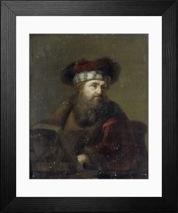 Framed Print : Portrait of a Rabbi, after 1716. Creator: Ary de Vois Framed Print : Portrait of a Rabbi, after 1716. Creator: Ary de Vois