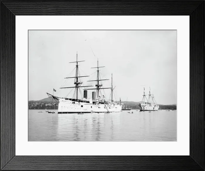 Framed Print : U.S.S. Chicago, between 1890 and 1901. Creator: Unknown Framed Print : U.S.S. Chicago, between 1890 and 1901. Creator: Unknown