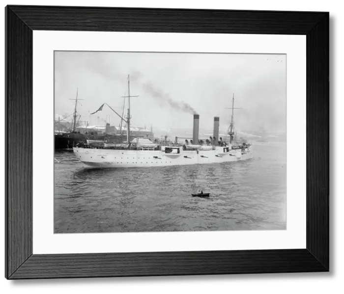 Framed Print : U.S.S. Chicago remodeled, between 1895 and 1901. Creator: Unknown Framed Print : U.S.S. Chicago remodeled, between 1895 and 1901. Creator: Unknown