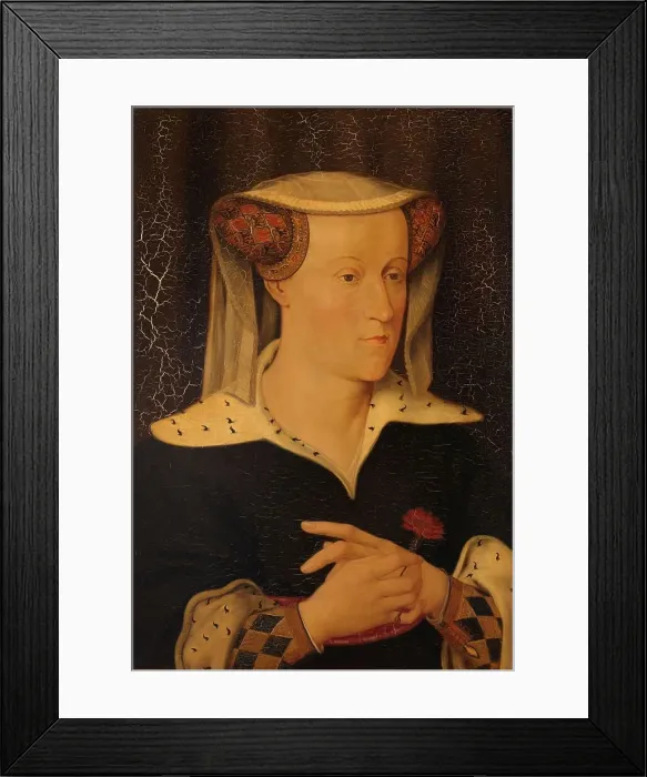 Framed Print : Jacoba of Bavaria (1401-1436), countess of Holland and Zeeland, c.1435. Creator: Pieter Willem Sebes Framed Print : Jacoba of Bavaria (1401-1436), countess of Holland and Zeeland, c.1435. Creator: Pieter Willem Sebes