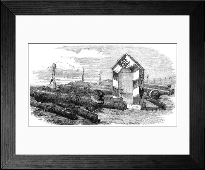 Framed Print : Hango Trophies at Woolwich Arsenal, 1856. Creator: Unknown Framed Print : Hango Trophies at Woolwich Arsenal, 1856. Creator: Unknown