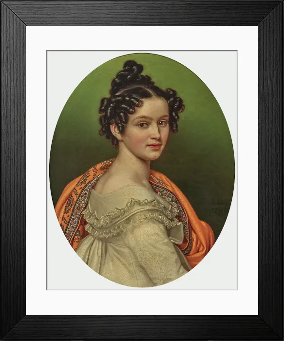 Framed Print : Princess Henrietta of Nassau-Weilburg (1797-1829), the wife of Archduke Charles of Austria, 1820. Creator: Stieler, Joseph Karl (1781-1858) Framed Print : Princess Henrietta of Nassau-Weilburg (1797-1829), the wife of Archduke Charles of Austria, 1820. Creator: Stieler, Joseph Karl (1781-1858)