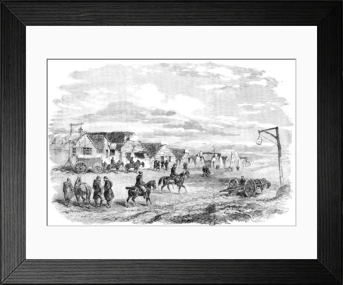 Framed Print : Woronzoff, or Little Kamiesch - from a sketch by J. A. Crowe, 1856. Creator: Unknown Framed Print : Woronzoff, or Little Kamiesch - from a sketch by J. A. Crowe, 1856. Creator: Unknown