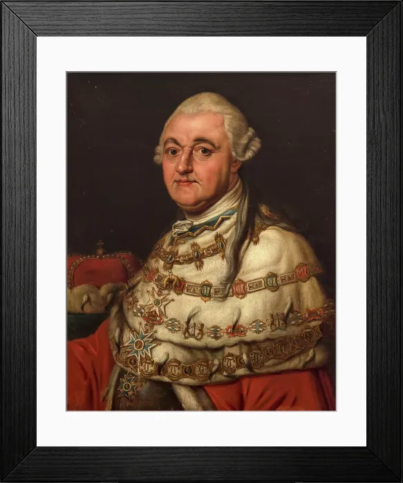 Framed Print : Portrait of Charles Theodore (1724-1799), Elector of Bavaria, Count Palatine of the Rhine. Creator: Batoni, Pompeo Girolamo (1708-1787) Framed Print : Portrait of Charles Theodore (1724-1799), Elector of Bavaria, Count Palatine of the Rhine. Creator: Batoni, Pompeo Girolamo (1708-1787)