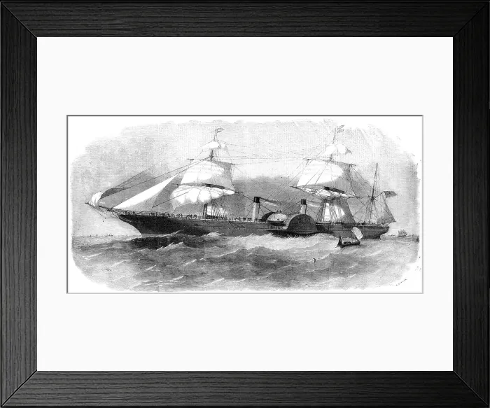 Framed Print : The Royal British and North American Mail-Packet Company's New Steam-Ship Persia, 1856. Creator: Smyth. The Royal British and North American Mail-Packet Company's New Steam-Ship Persia, 1856. Creator: Smyth Framed Print : The Royal British and North American Mail-Packet Company's New Steam-Ship Persia, 1856. Creator: Smyth. The Royal British and North American Mail-Packet Company's New Steam-Ship Persia, 1856. Creator: Smyth