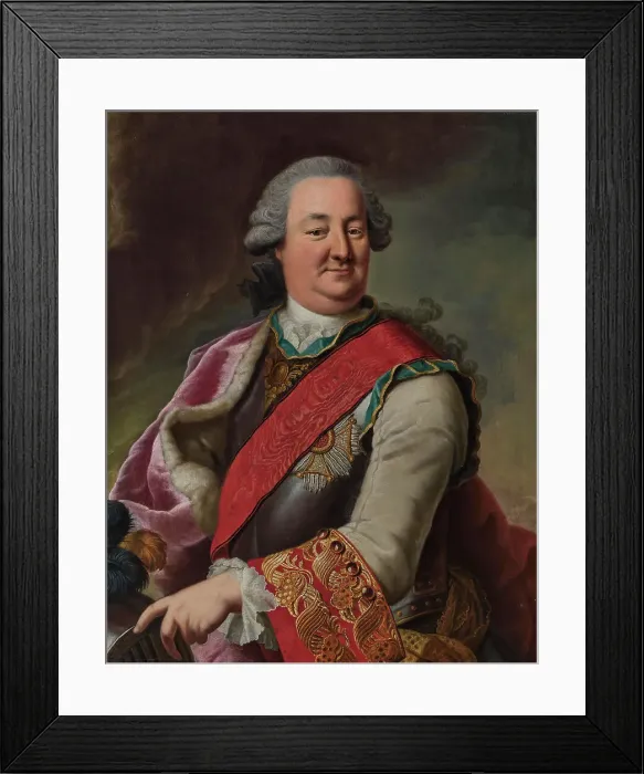 Framed Print : Portrait of Karl August, Prince of Waldeck and Pyrmont (1704-1763), 1748. Creator: Ziesenis, Johann Georg, the Younger (1716-1776) Framed Print : Portrait of Karl August, Prince of Waldeck and Pyrmont (1704-1763), 1748. Creator: Ziesenis, Johann Georg, the Younger (1716-1776)