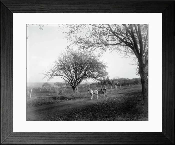 Framed Print : View near Basking Ridge, N.J. c1900. Creator: Unknown Framed Print : View near Basking Ridge, N.J. c1900. Creator: Unknown