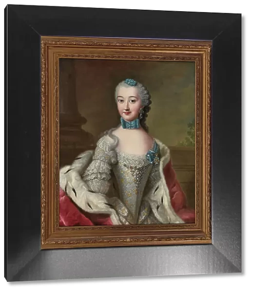 Countess Marie Sophie of Solms-Laubach (1721-1793), Duchess of Württemberg-Oels, ca 1752. Creator: Ziesenis, Johann Georg, the Younger (1716-1776)