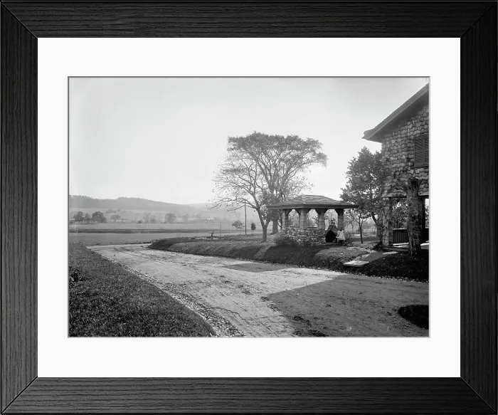 Framed Print : Kaufman's Well, Far Hills, N.J. c1900. Creator: Unknown Framed Print : Kaufman's Well, Far Hills, N.J. c1900. Creator: Unknown