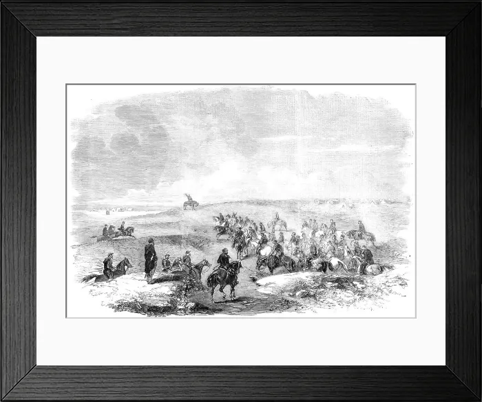Framed Print : Paper Hunt - the Find - before Sebastopol - sketched by J. A. Crowe, 1856. Creator: J. A. Crowe Framed Print : Paper Hunt - the Find - before Sebastopol - sketched by J. A. Crowe, 1856. Creator: J. A. Crowe