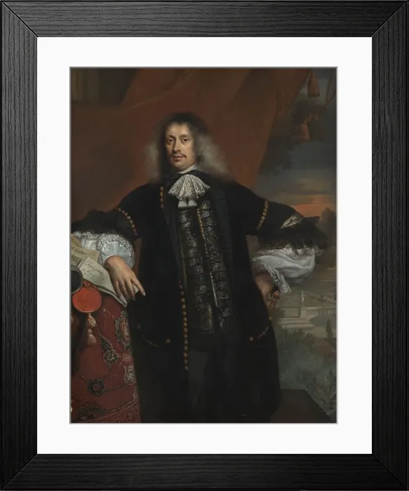 Framed Print : Hieronymus van Beverningk, 1670. Creator: Jan De Baen Framed Print : Hieronymus van Beverningk, 1670. Creator: Jan De Baen