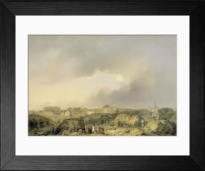 Framed Print : The Citadel of Antwerp shortly after the Siege of 19 November-23 December 1832... 1832-1839. Creator: Ferdinand De Braekeleer Framed Print : The Citadel of Antwerp shortly after the Siege of 19 November-23 December 1832... 1832-1839. Creator: Ferdinand De Braekeleer